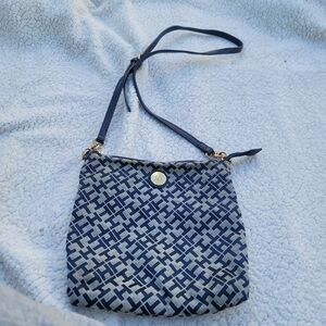 Tommy Hilfiger Navy and Gray Crossbody Bag
